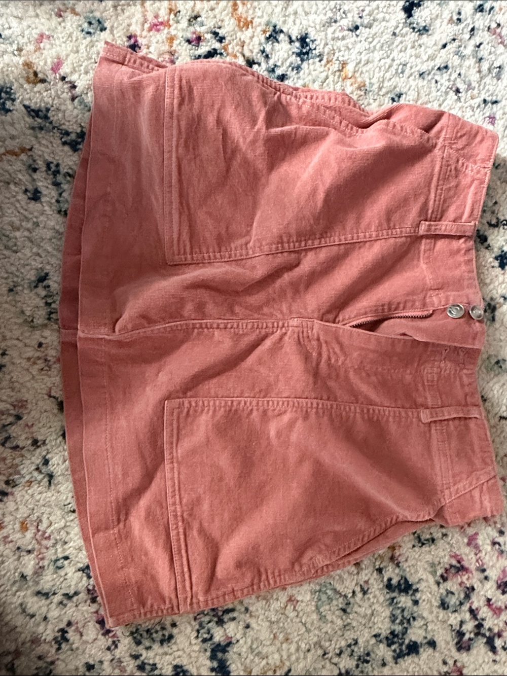 Nordstrom Women's Corduroy Utility Skort in Dusty Pink